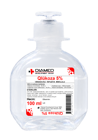 Qlükoza 5% 100 ml