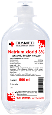 Natrium xlorid 3% 500 ml