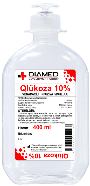 Qlükoza 10% 500ml
